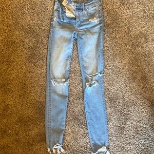 slightly worn American Eagle jeans
